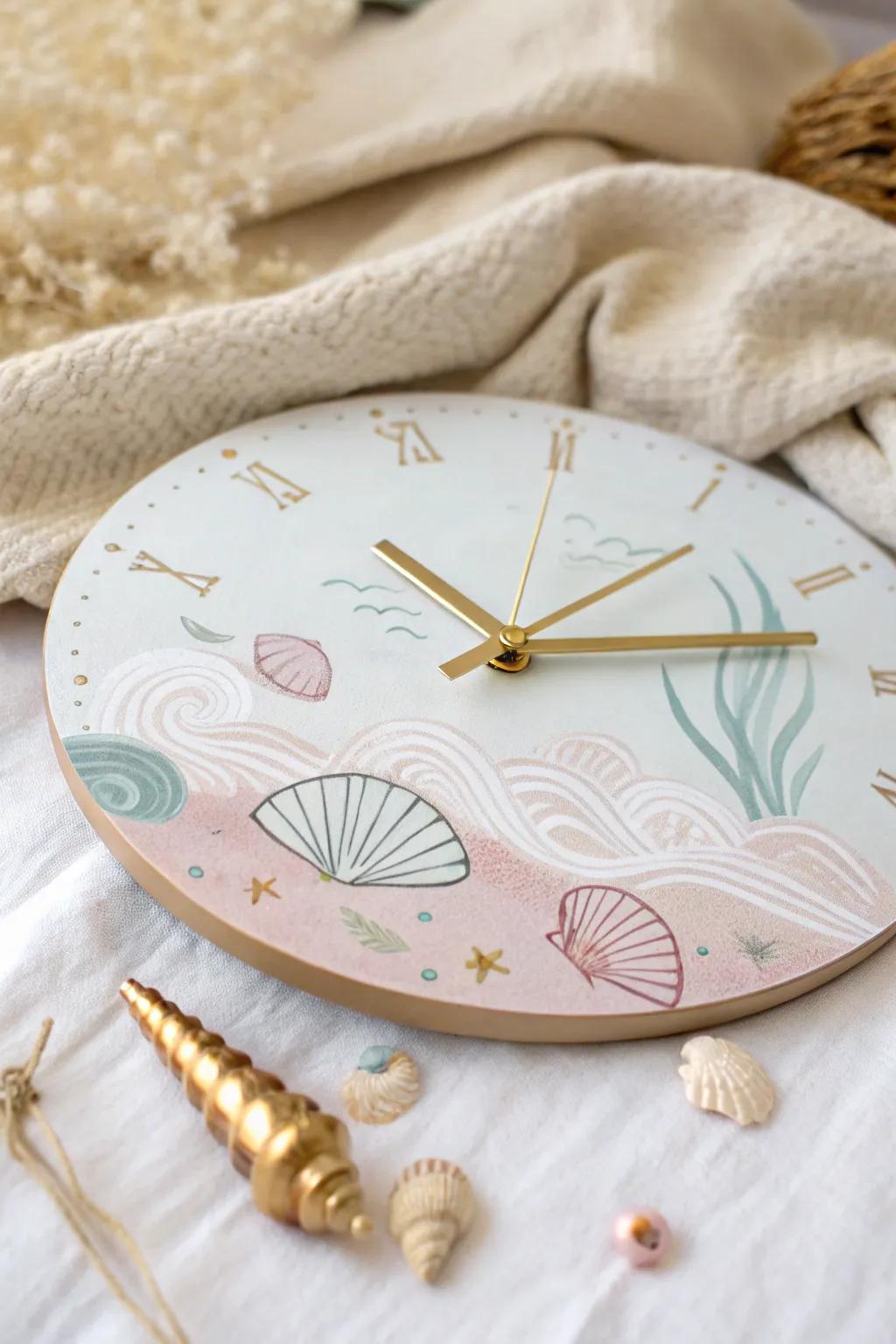 Time for a coastal escape with this DIY DVD clock, where simplicity meets seaside serenity.