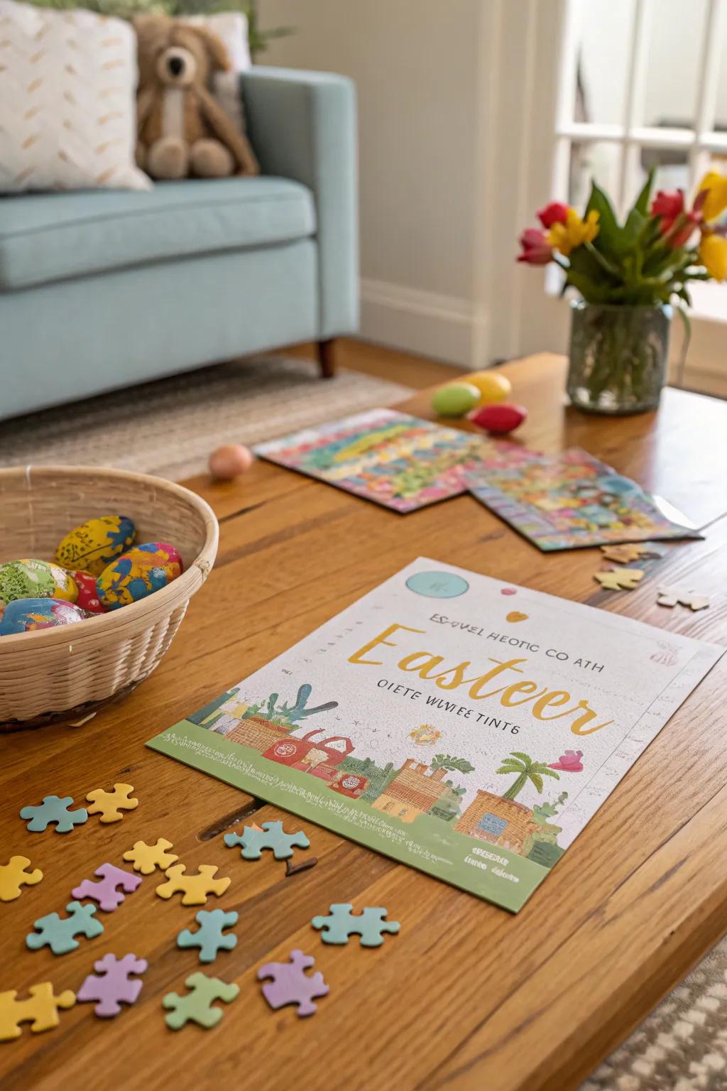 Puzzle invitations provide a playful start to your Easter celebrations.