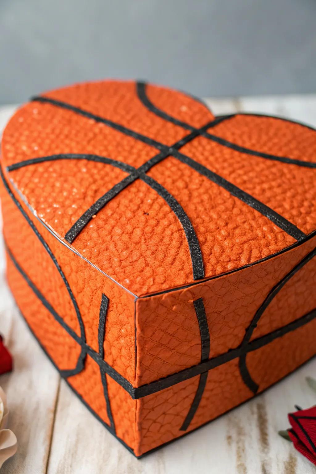 Craft your way to love with this basketball-inspired Valentine's box!