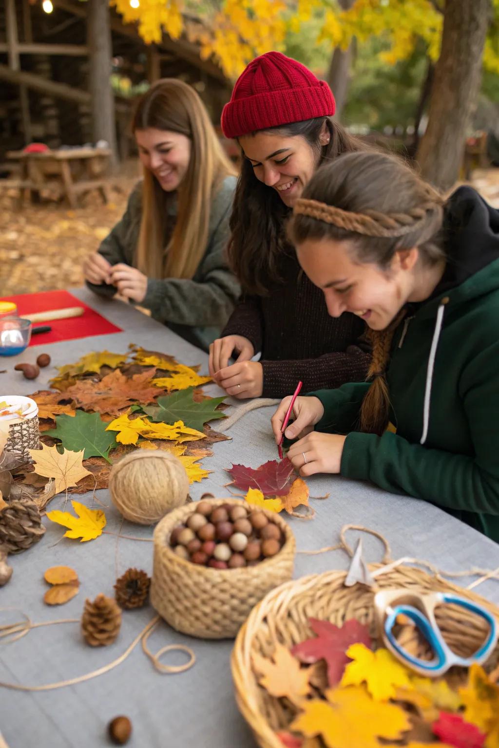 Get creative with a fall-themed craft night.