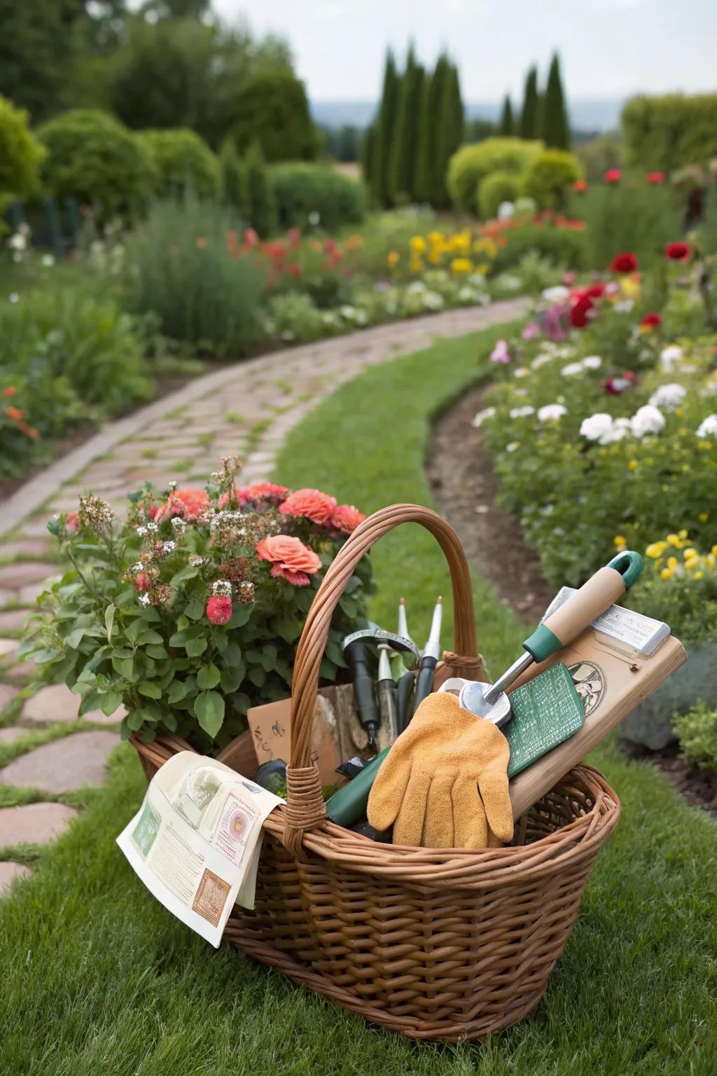 Fuel dad's gardening passion with a gardener's delight basket.