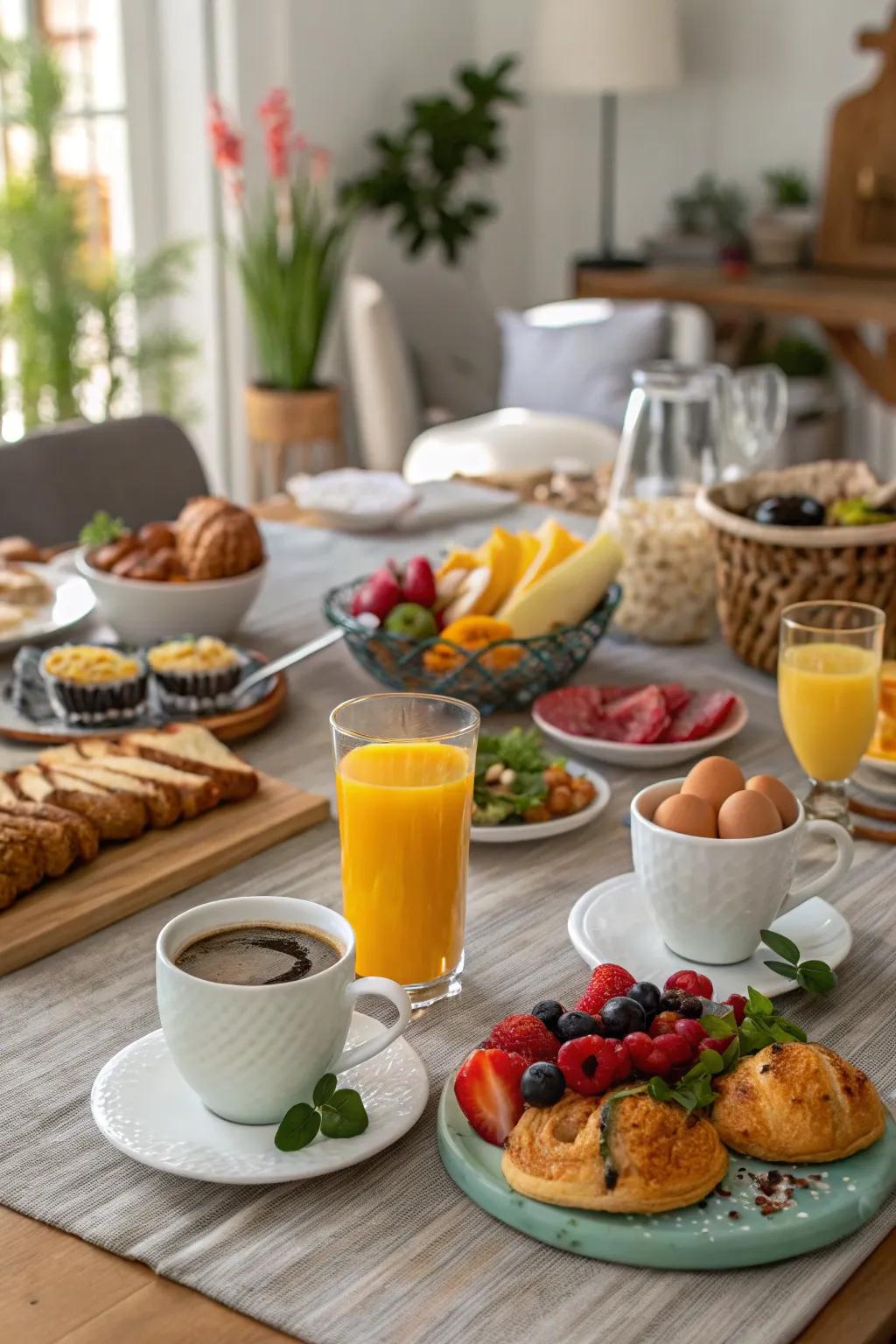 A delicious Father's Day brunch spread