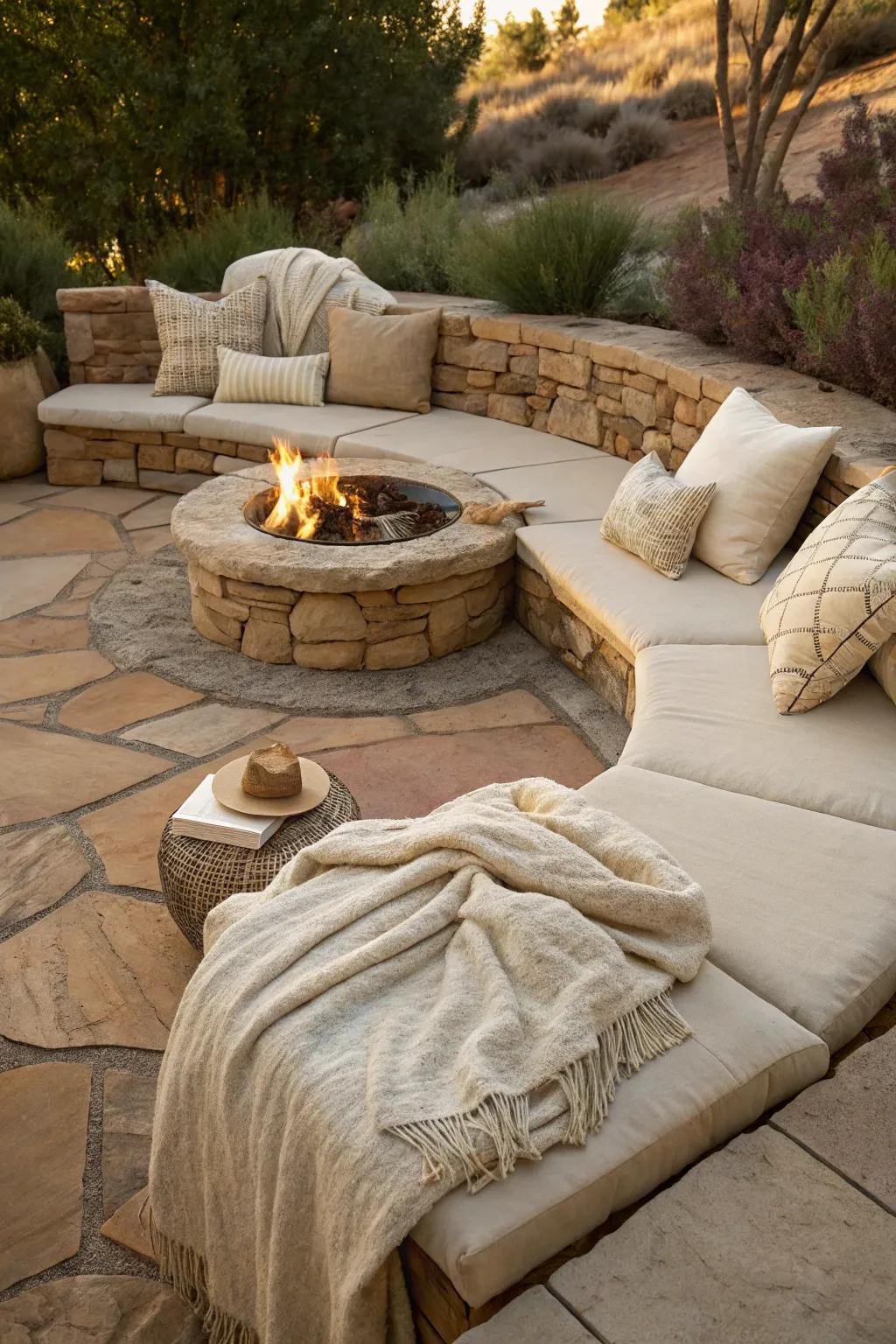 Sandstone pads bring a soft and calming presence to your space.