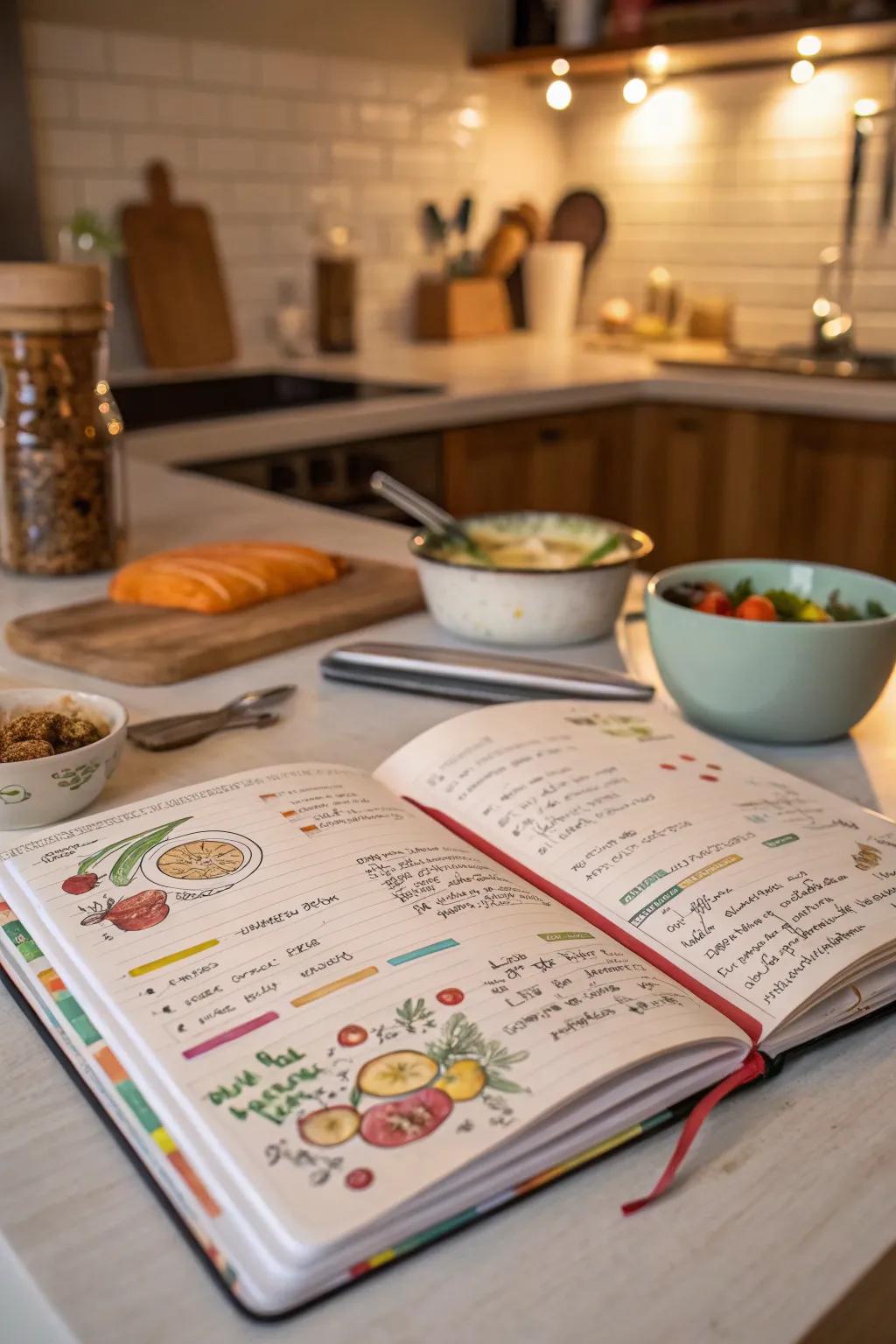 Keep culinary traditions alive with a customizable recipe book.