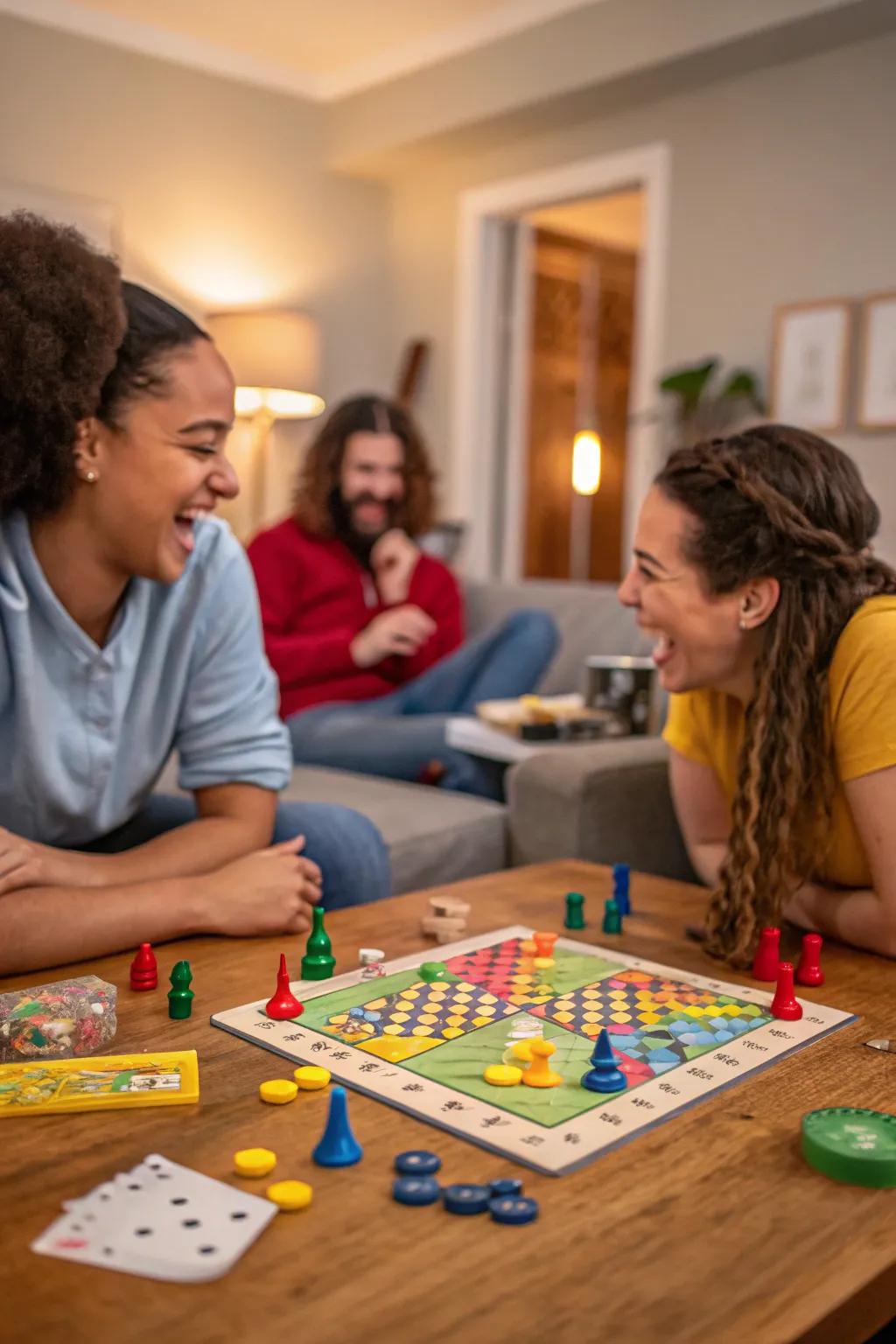 Board games bring friends and family together for fun.