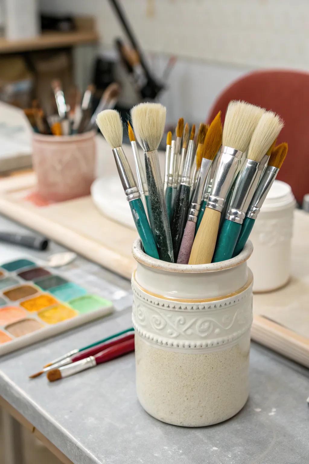 Achieve detailed glazing with the right brushes.