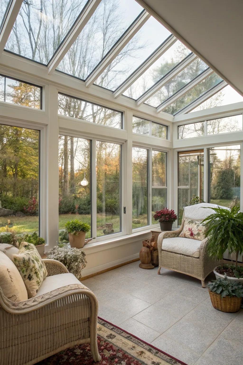 Stay comfortable year-round with insulated glass.