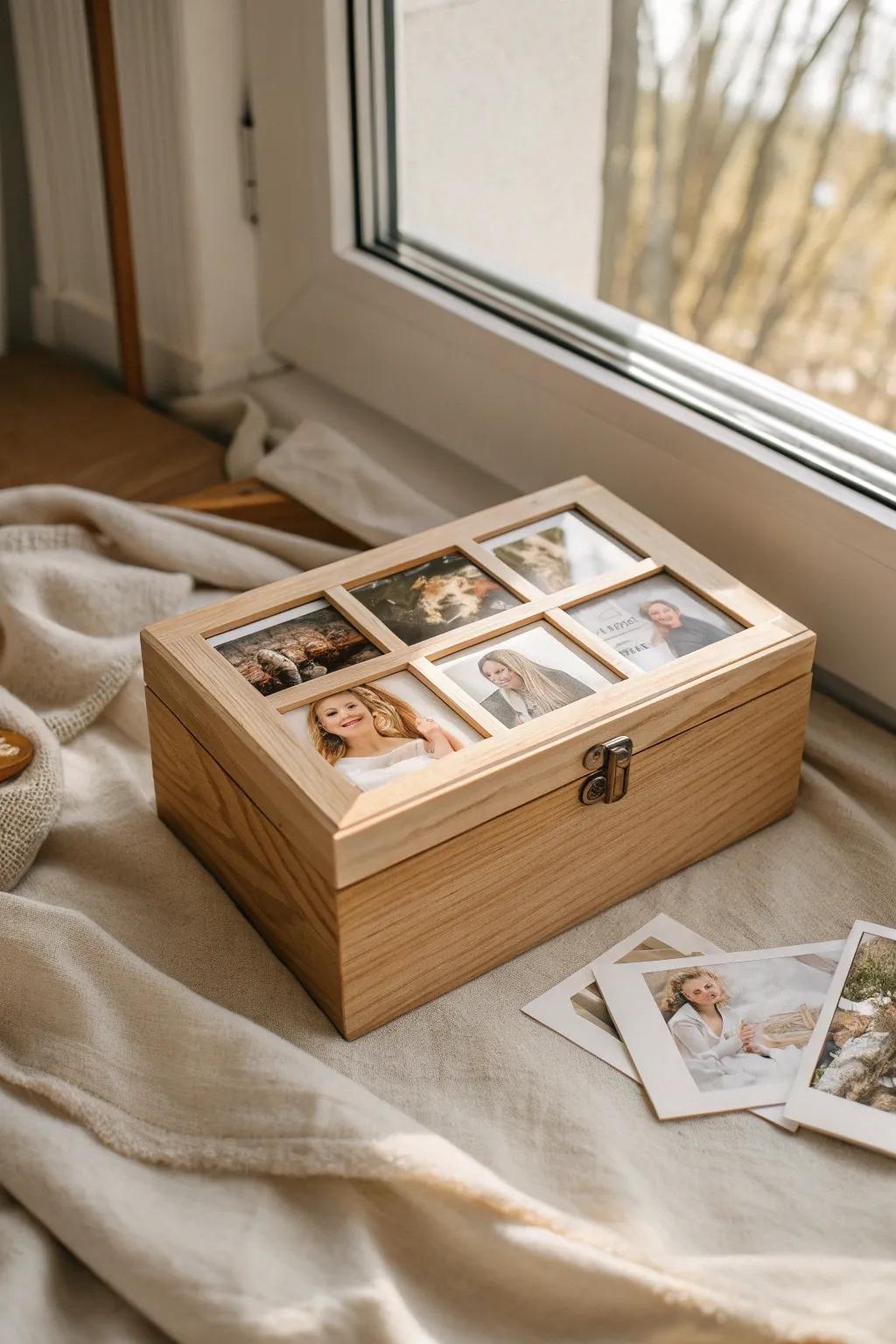 Capture cherished memories with a Photo Memory Box, where simplicity meets heartfelt gratitude.