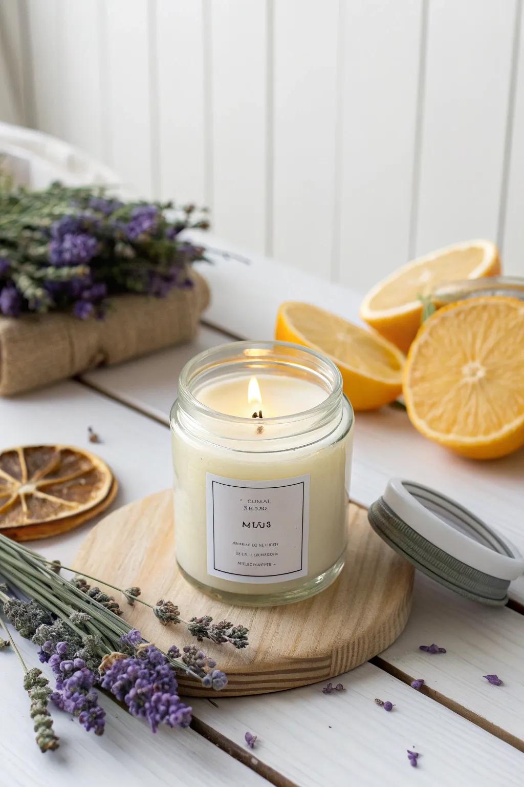Find tranquility with every flame—our DIY essential oil candles bring nature’s calm to your home.