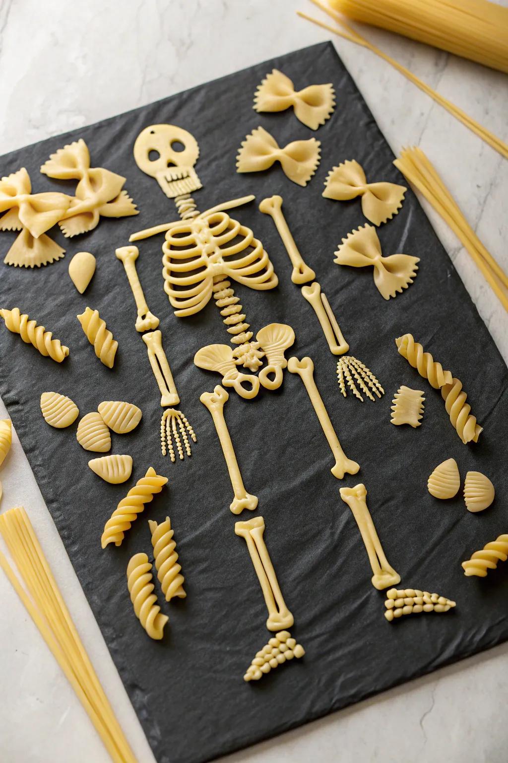 Crafting Creativity: Discover the beauty in simplicity with pasta skeletons!