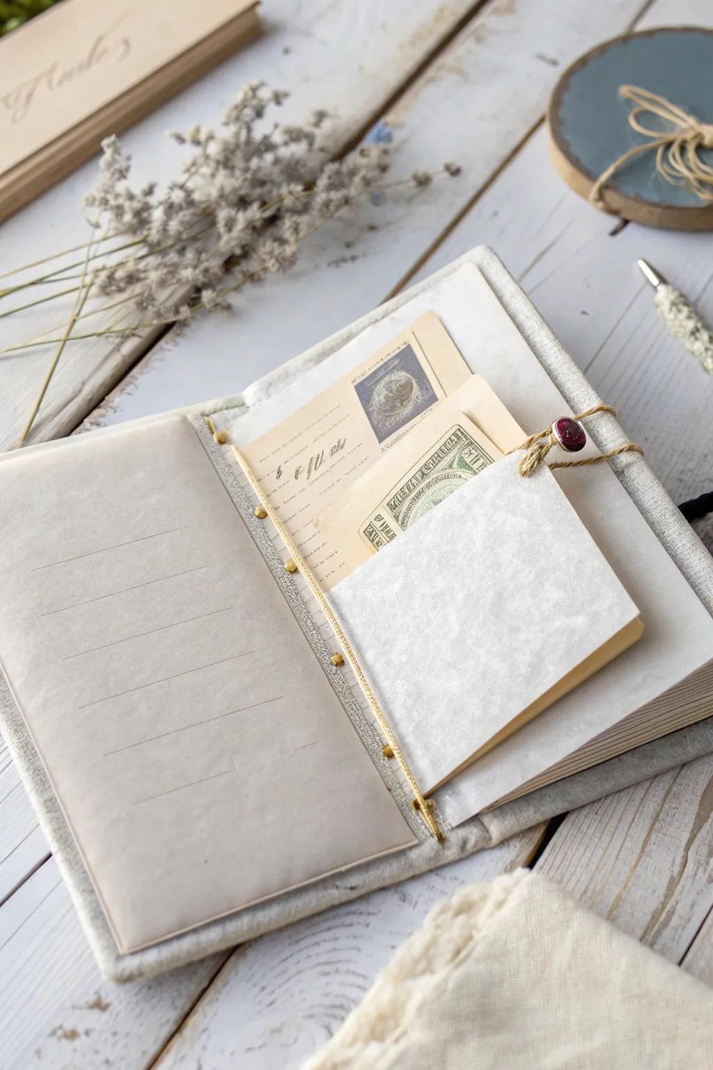 Whispered secrets and ghostly treasures: the allure of ethereal pockets in your Halloween journal.