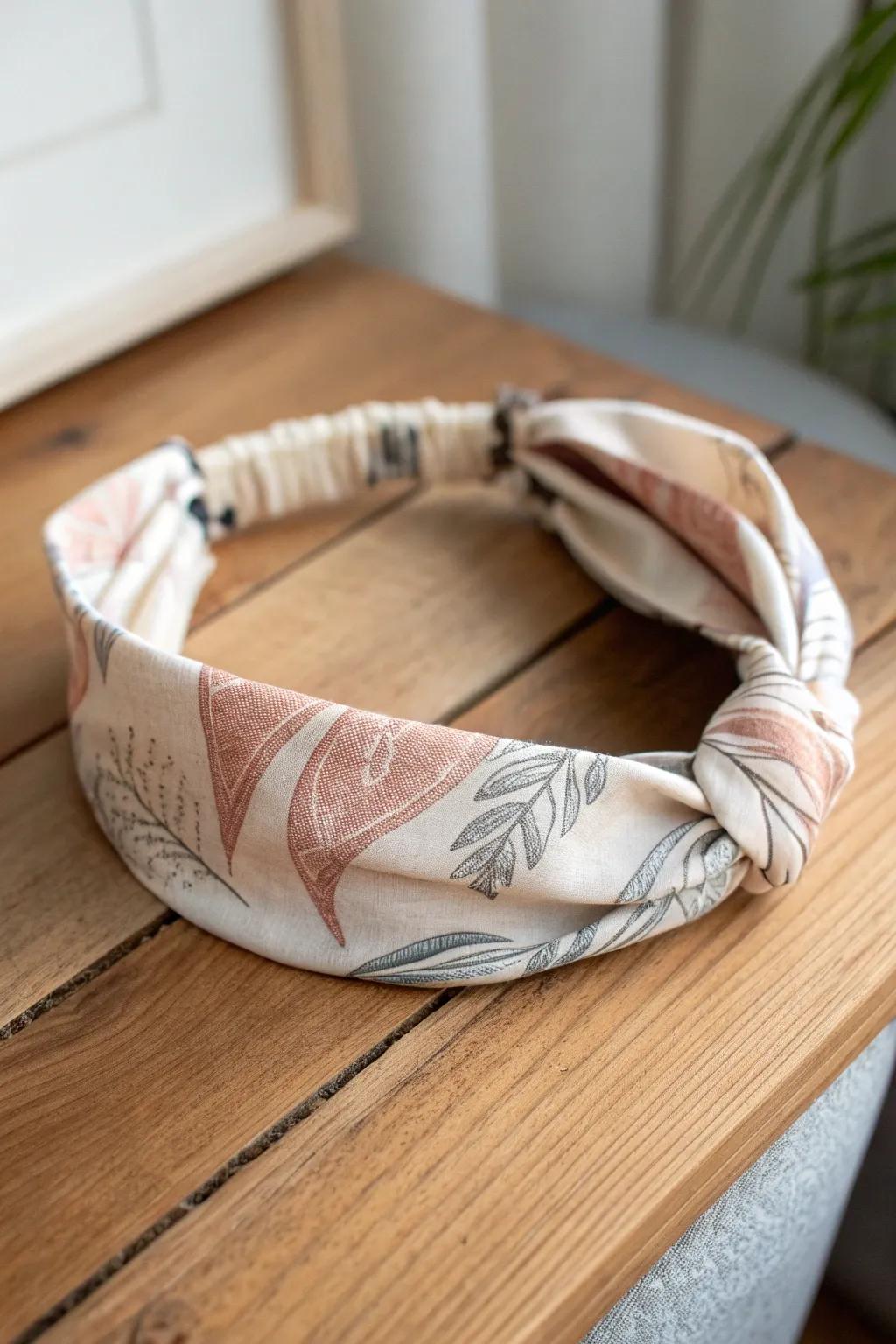 Transform old clothes into chic eco-friendly headbands with a touch of minimalist charm!