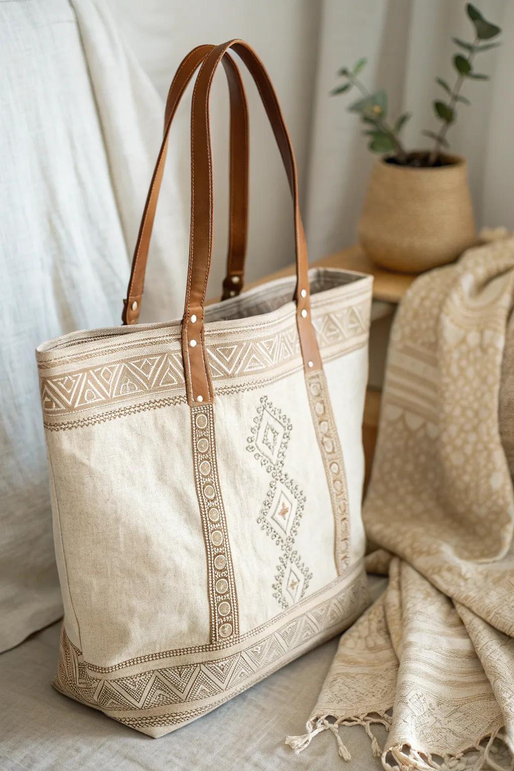 Embrace simplicity with a boho-chic tote, perfect for every outing.