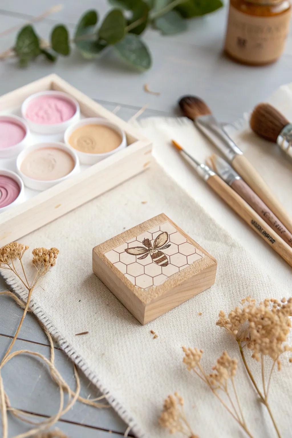 Unleash creativity with honeycomb art – where nature meets imagination.