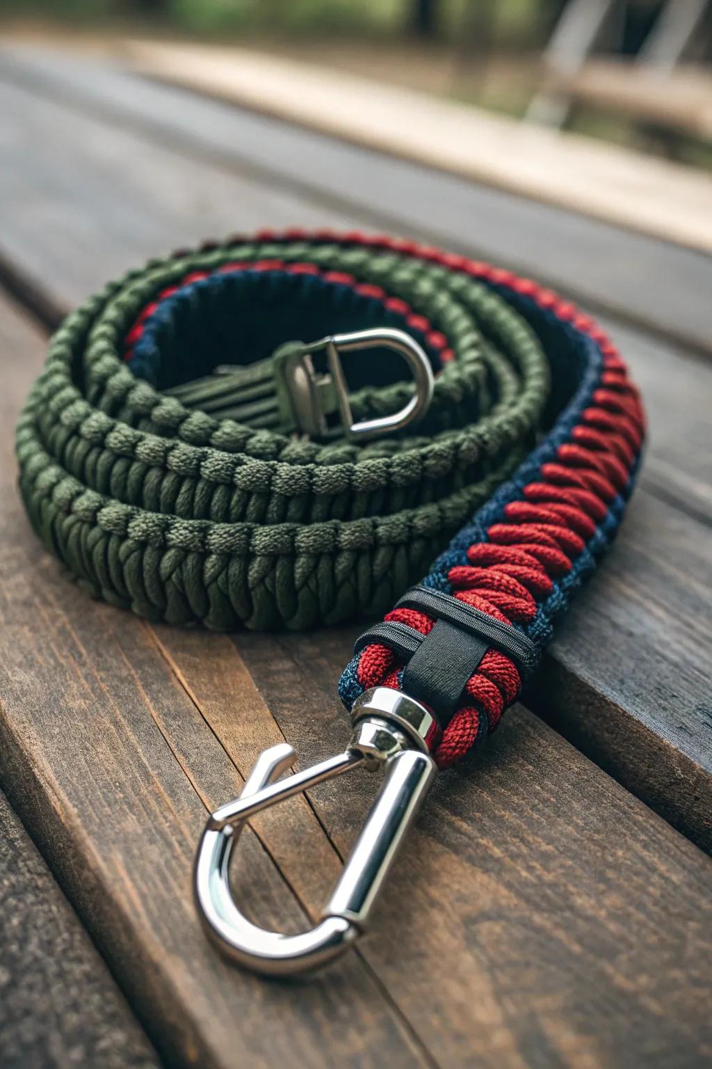 Master the art of organization with style: Large binder clips make paracord storage a breeze.