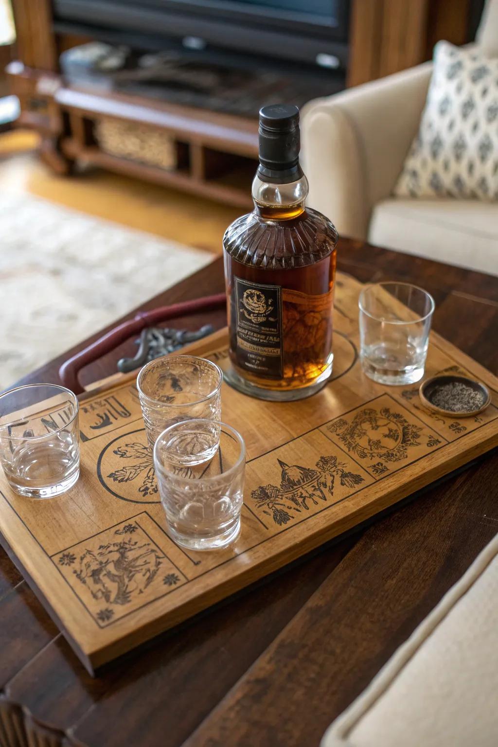 Indulge in a custom whiskey tasting experience.