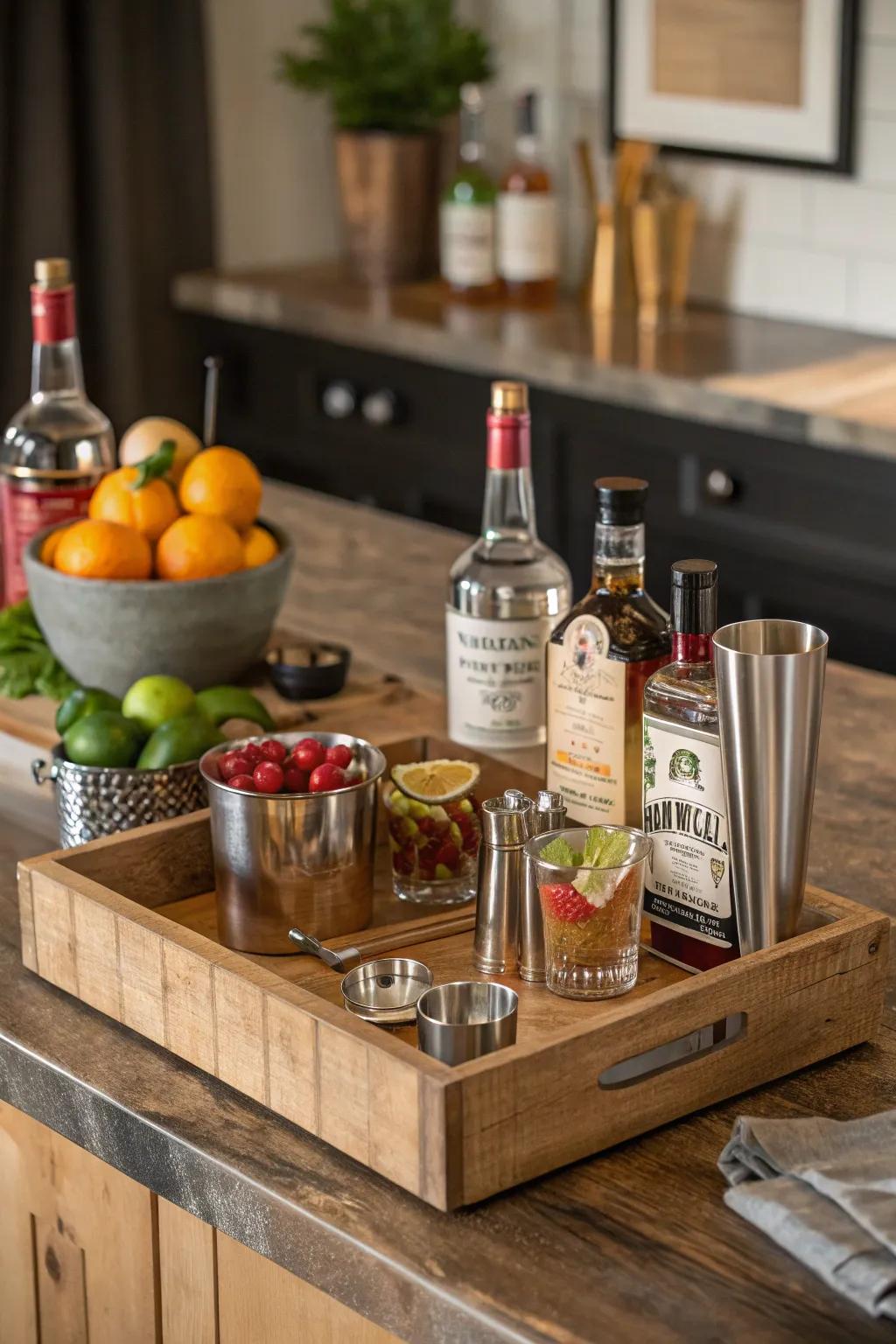 A cocktail kit adds flavor and fun to the celebration.