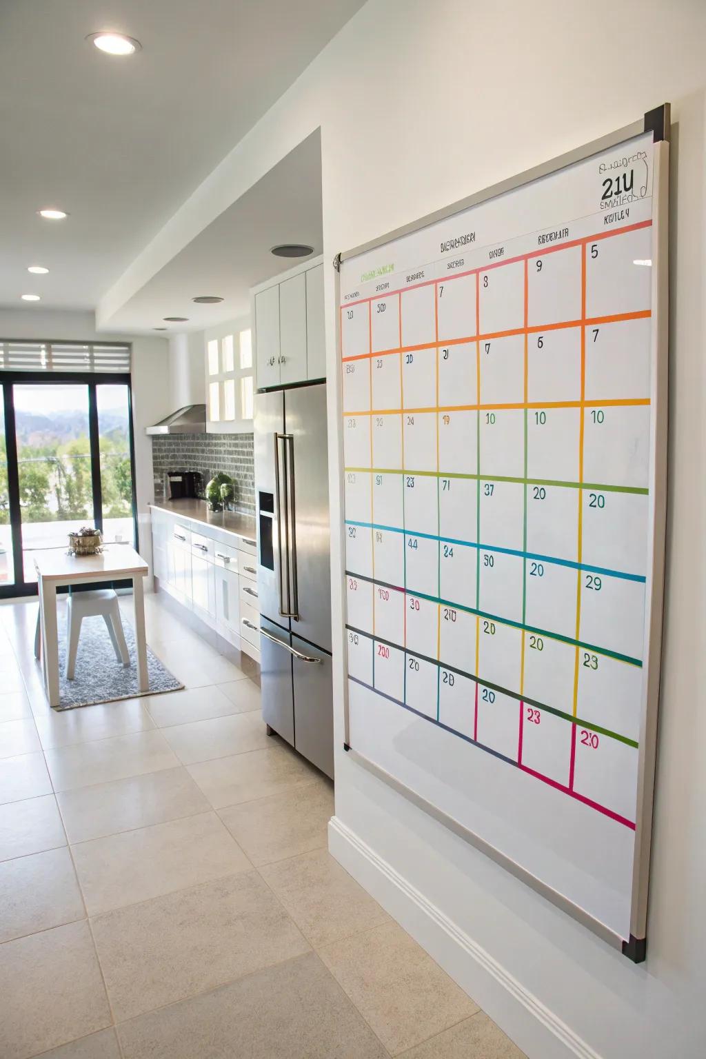 A custom calendar keeps your plans front and center.