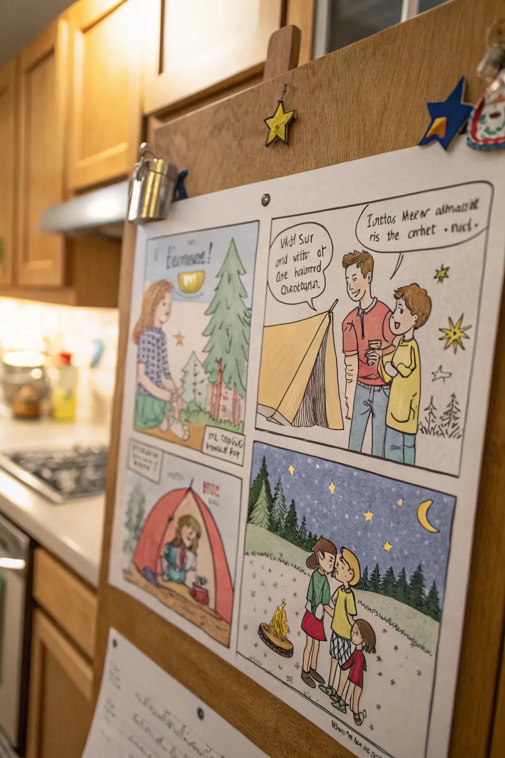 Relive funny family moments with a personalized comic strip.