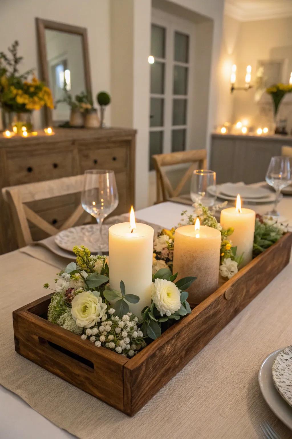 Serve in style with an elegant homemade wooden tray.