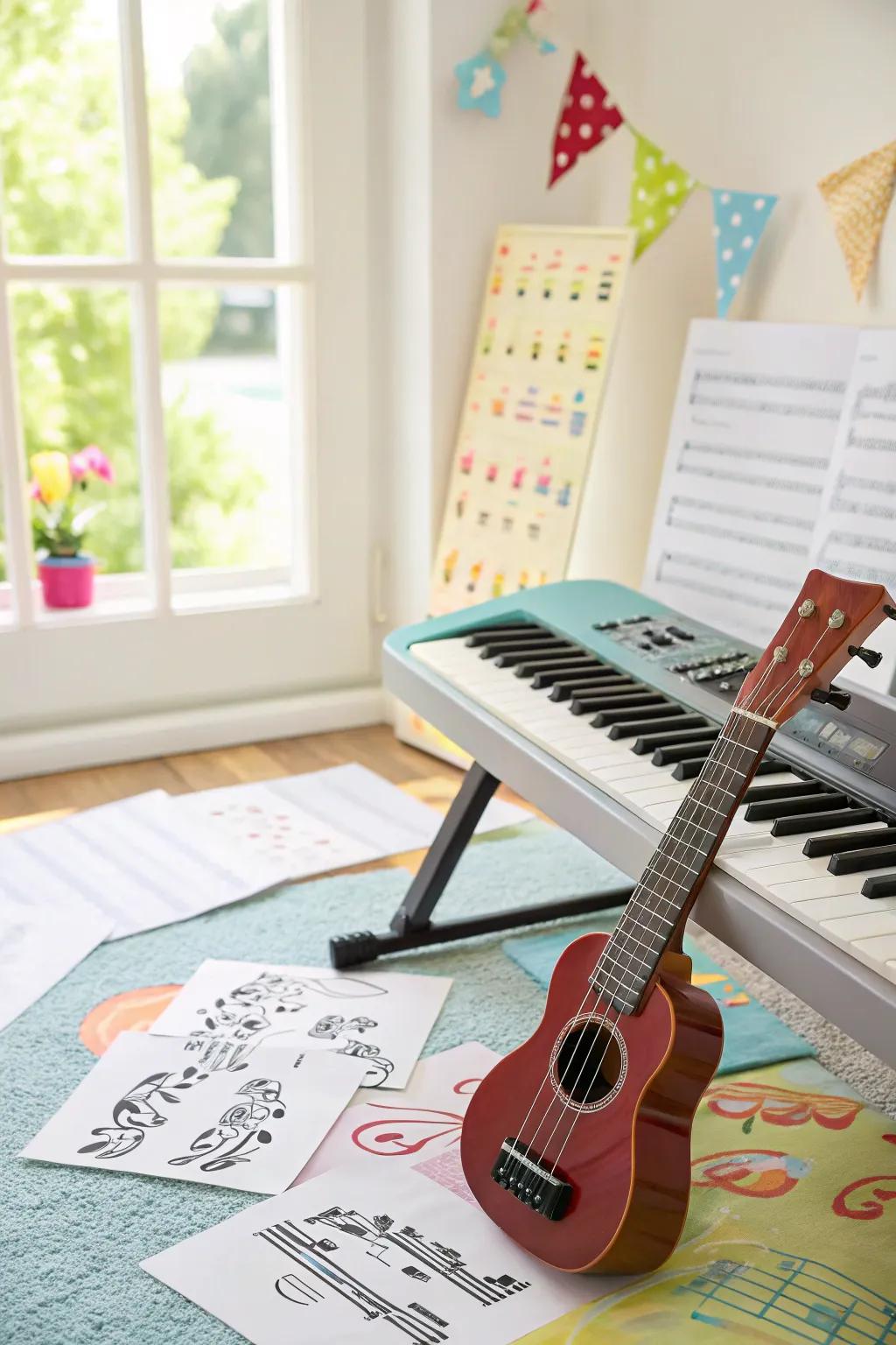 Musical instruments to inspire young musicians