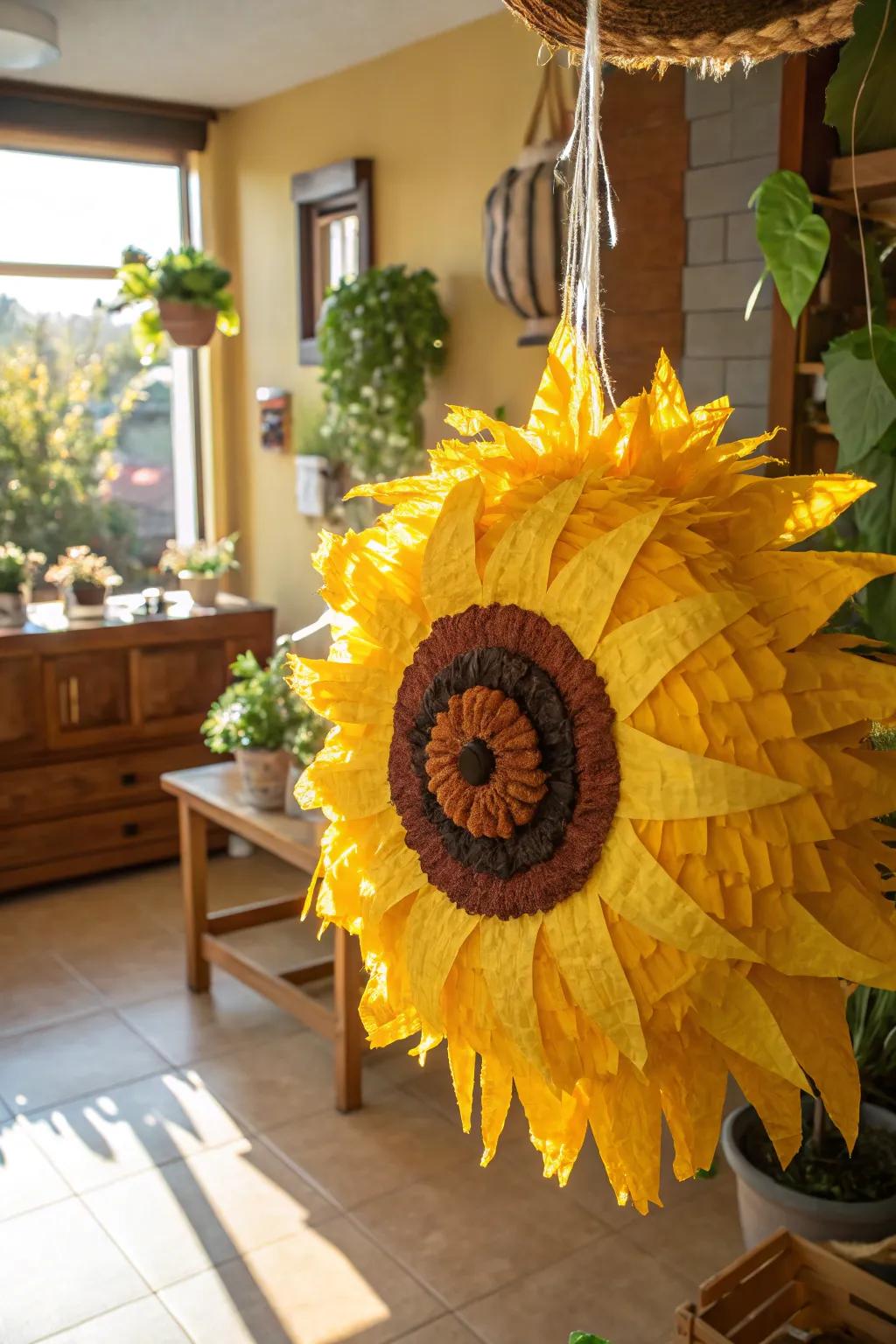 A nature-inspired pinata, bringing a burst of outdoor charm indoors.