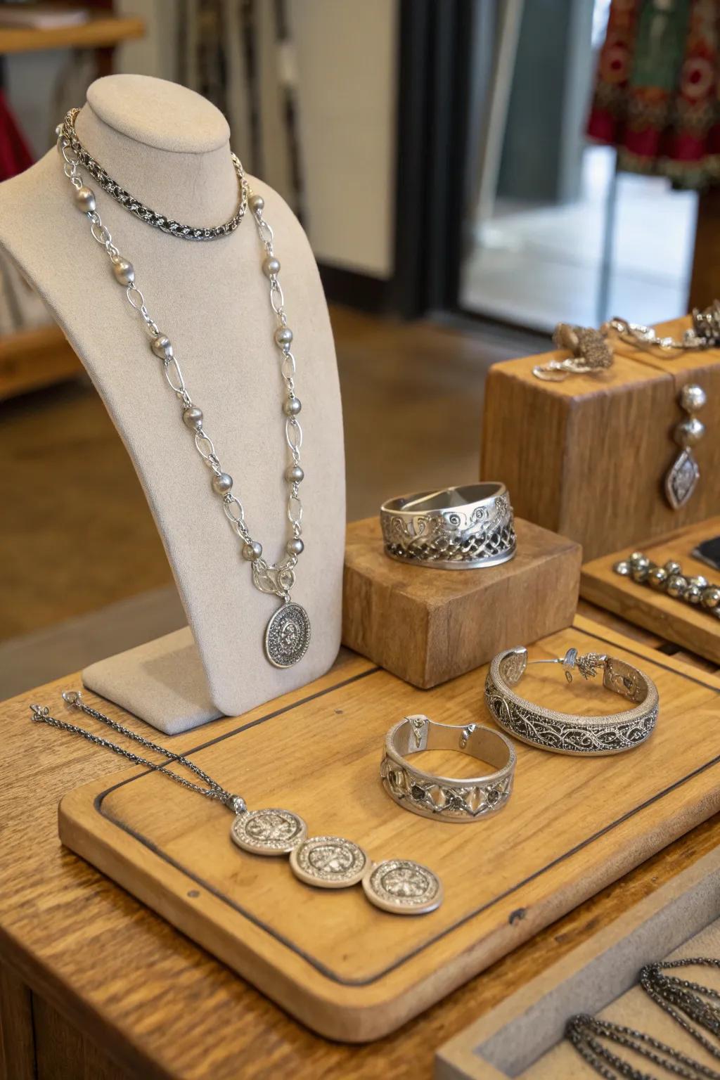 Express your style with unique pewter jewelry.