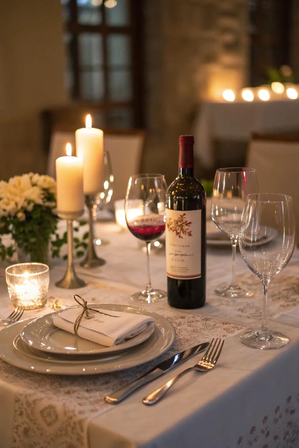 Custom wine glasses are perfect for celebrating special moments.