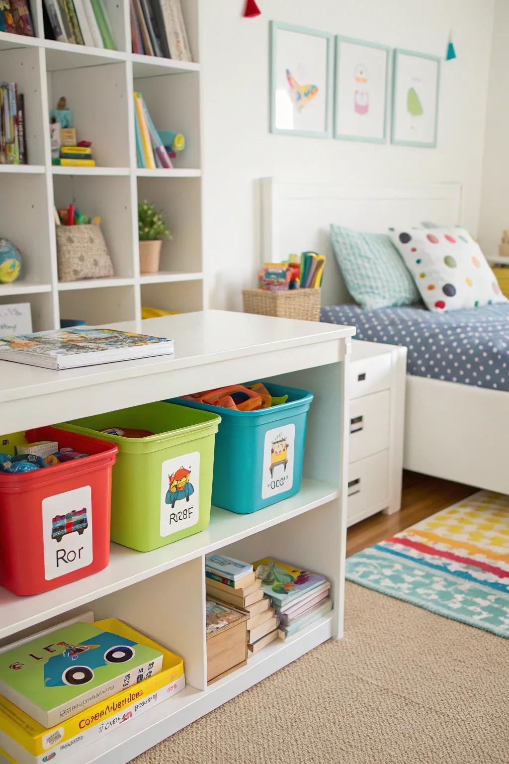 Personalized storage makes organization fun and effective.