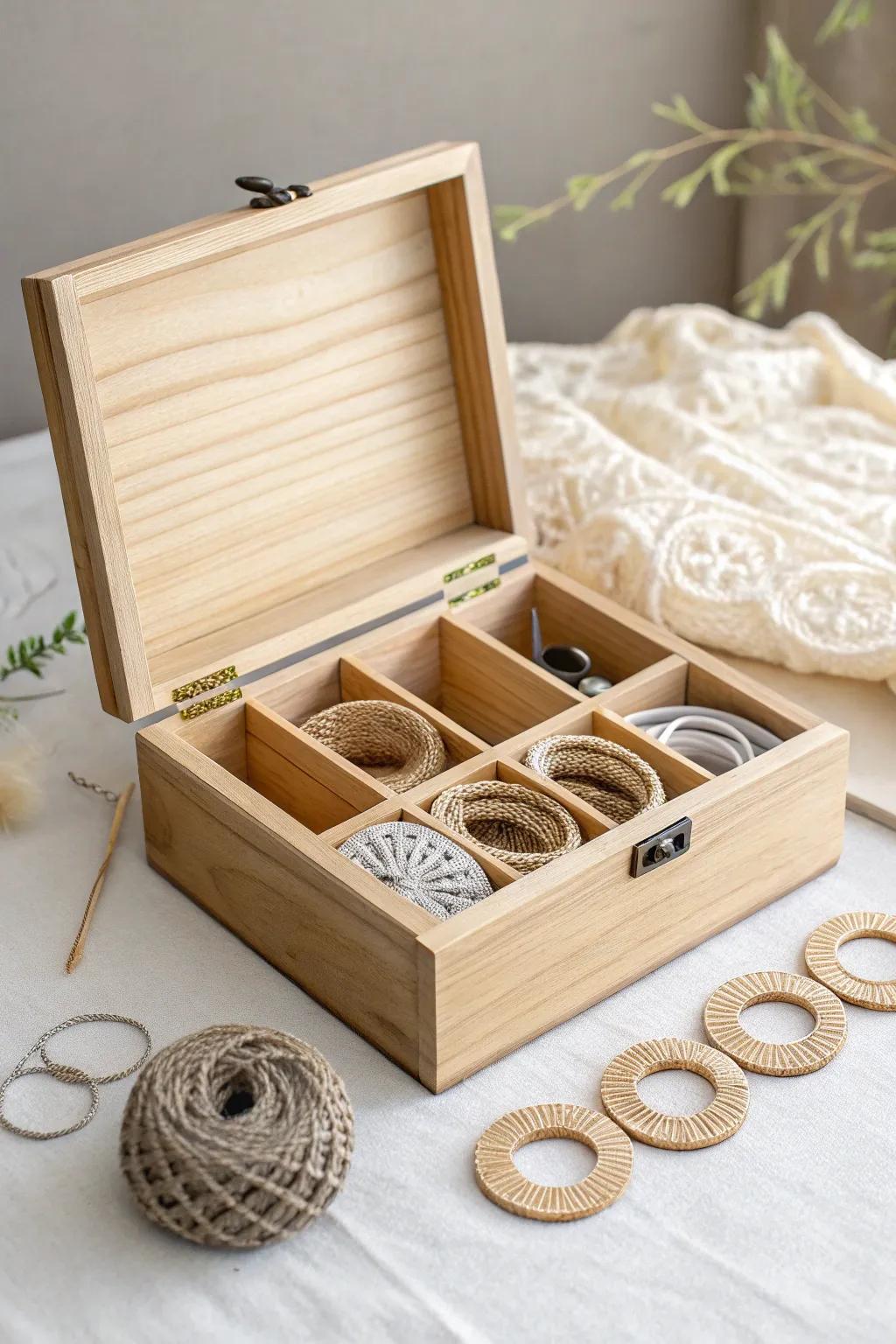 Transform your knitting space with Scandinavian elegance and Boho charm: organize your needles in style!