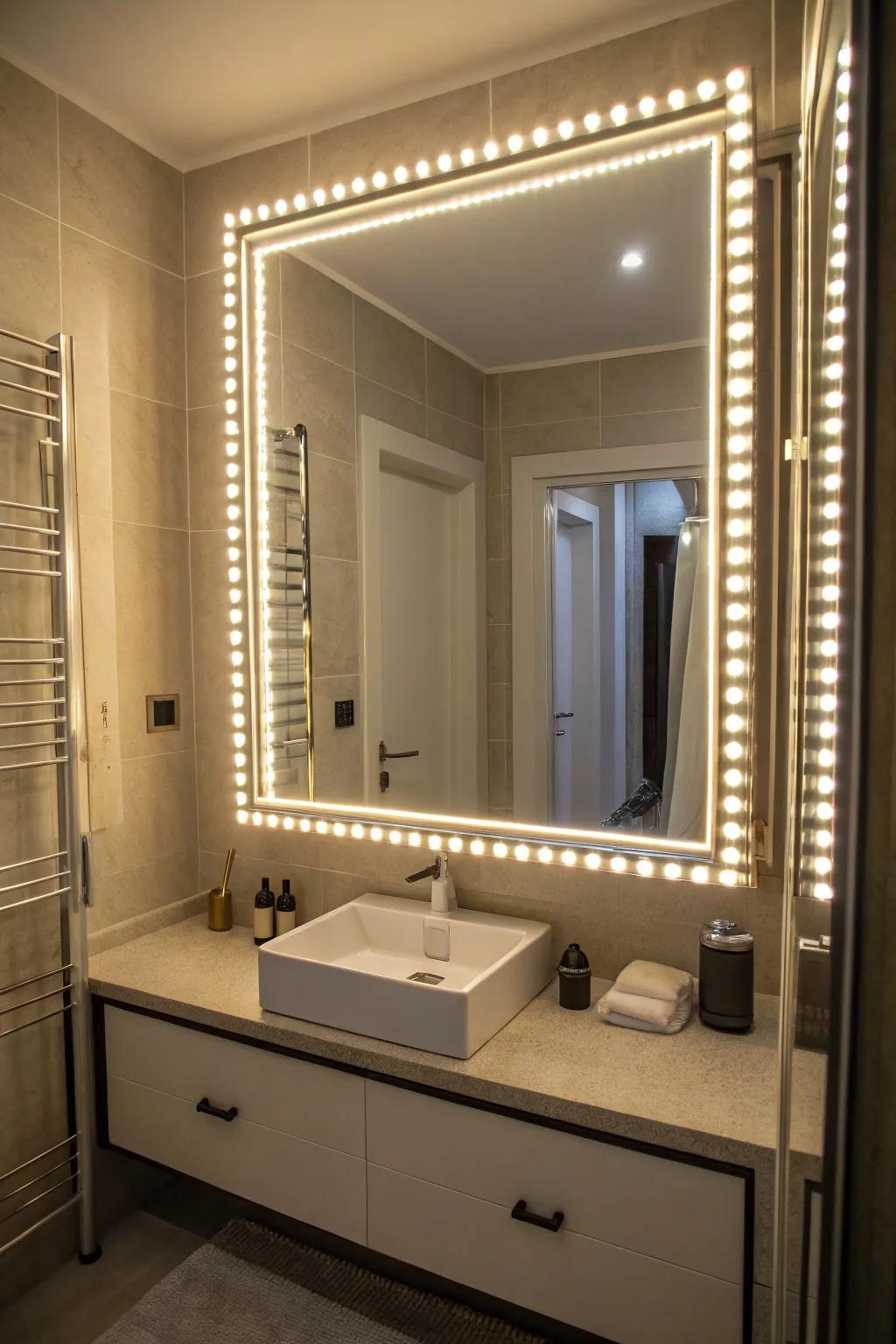 LED mirror lighting enhances both style and functionality in bathrooms.