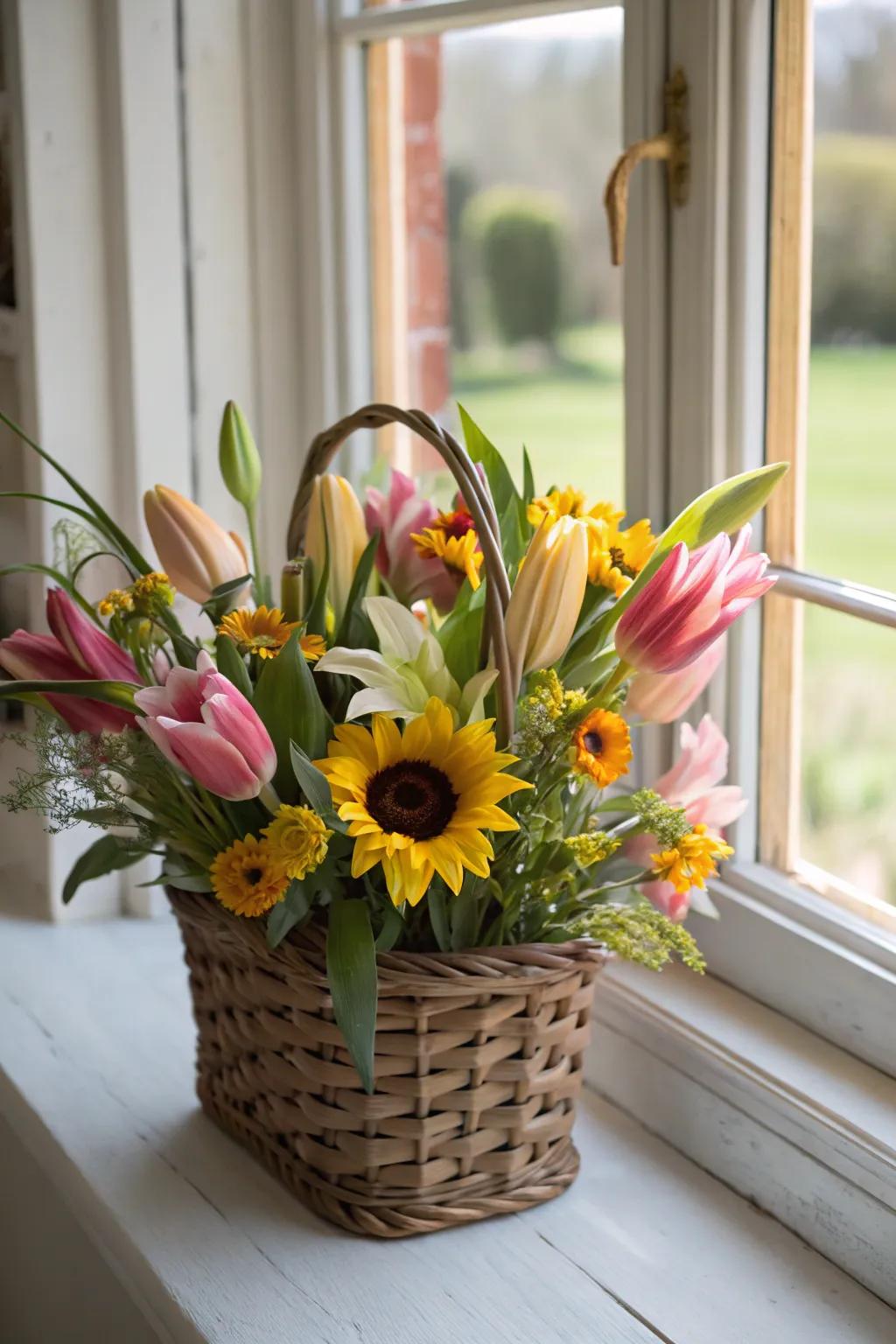 Seasonal blooms with lilies for a fresh and timely decor.