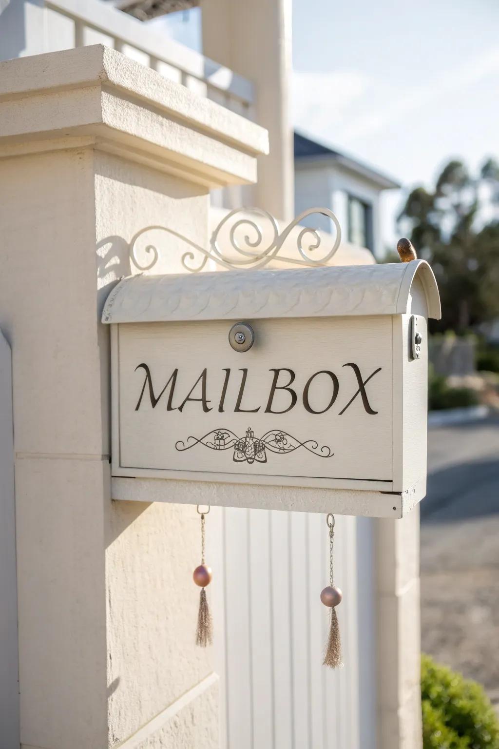 Elevate your entryway with vintage vibes: A mailbox that marries elegance and nostalgia.