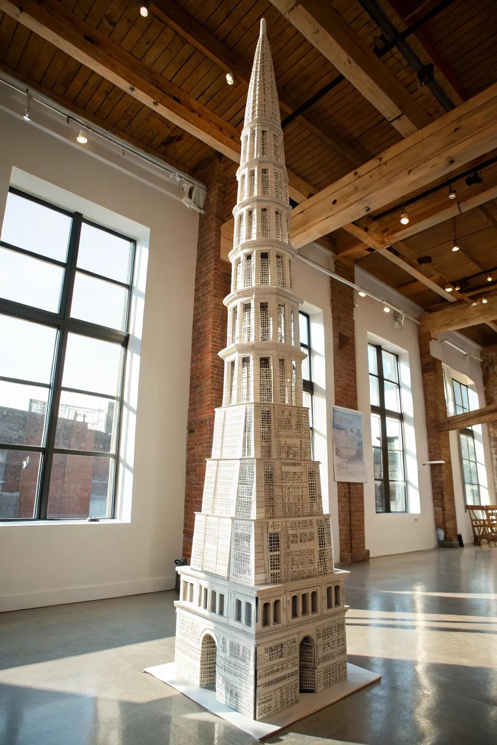 Mastering the art of newspaper engineering in a stylish loft setting.