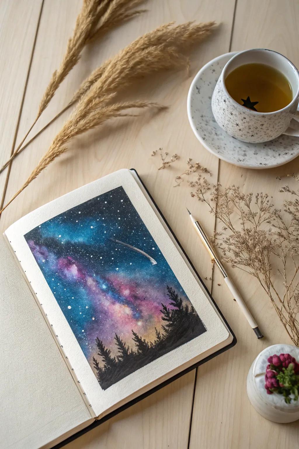 Unleash your creativity under the stars with these enchanting galactic visuals.