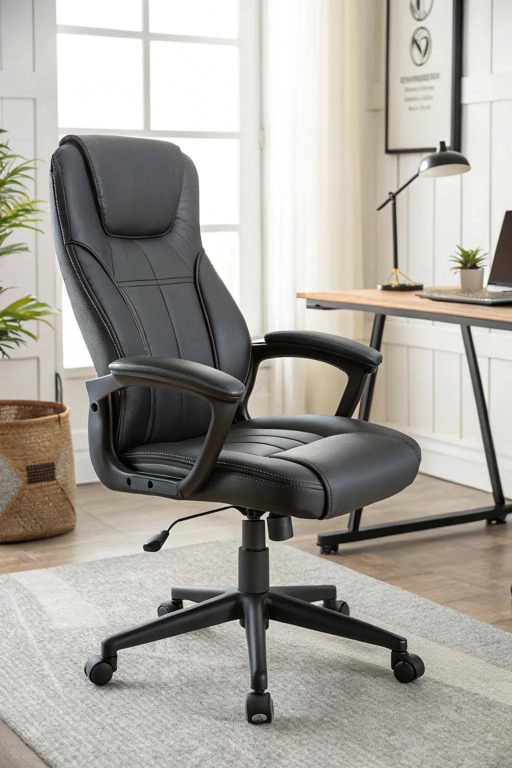 Invest in an ergonomic chair for comfort and productivity.