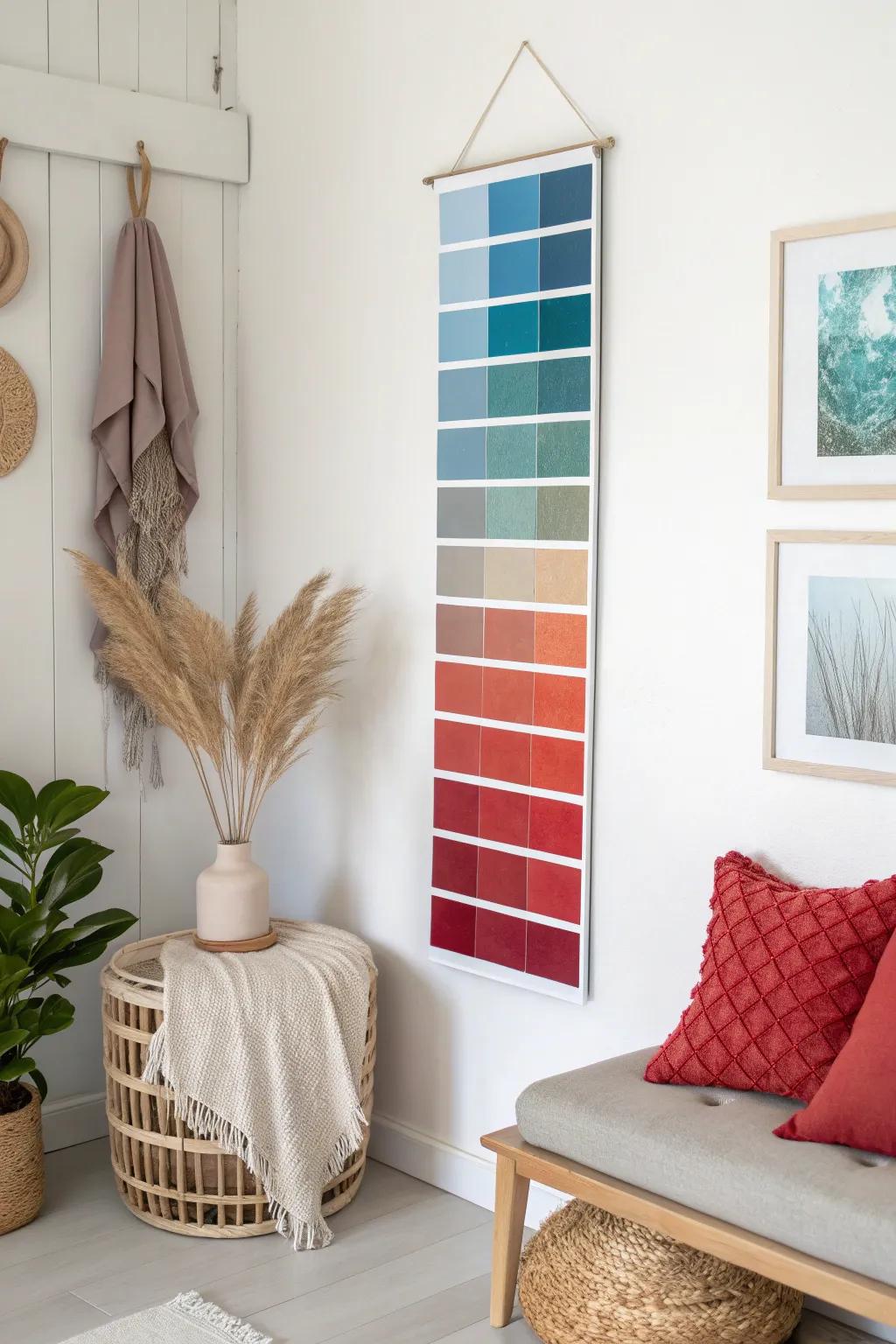 Transform your space with a stunning gradient panel – where Scandinavian minimalism meets Boho charm.