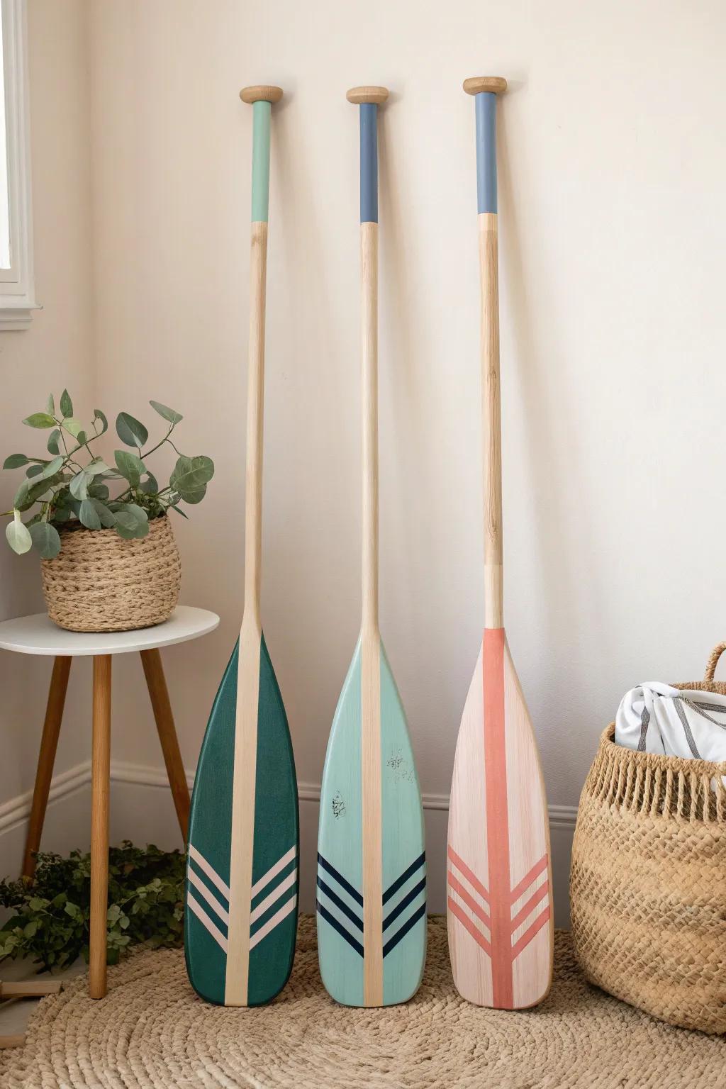 Elevate your decor with the artistry of coordinated paddle sets, blending Scandinavian simplicity with Boho charm.