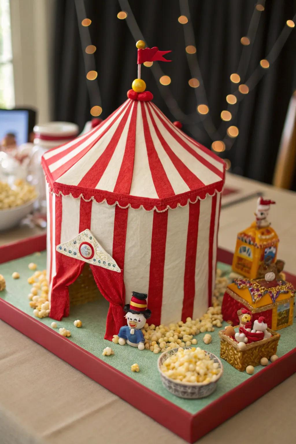 Step into a miniature Circus Extravaganza with this charming shoebox float! 🎪🤹‍♀️