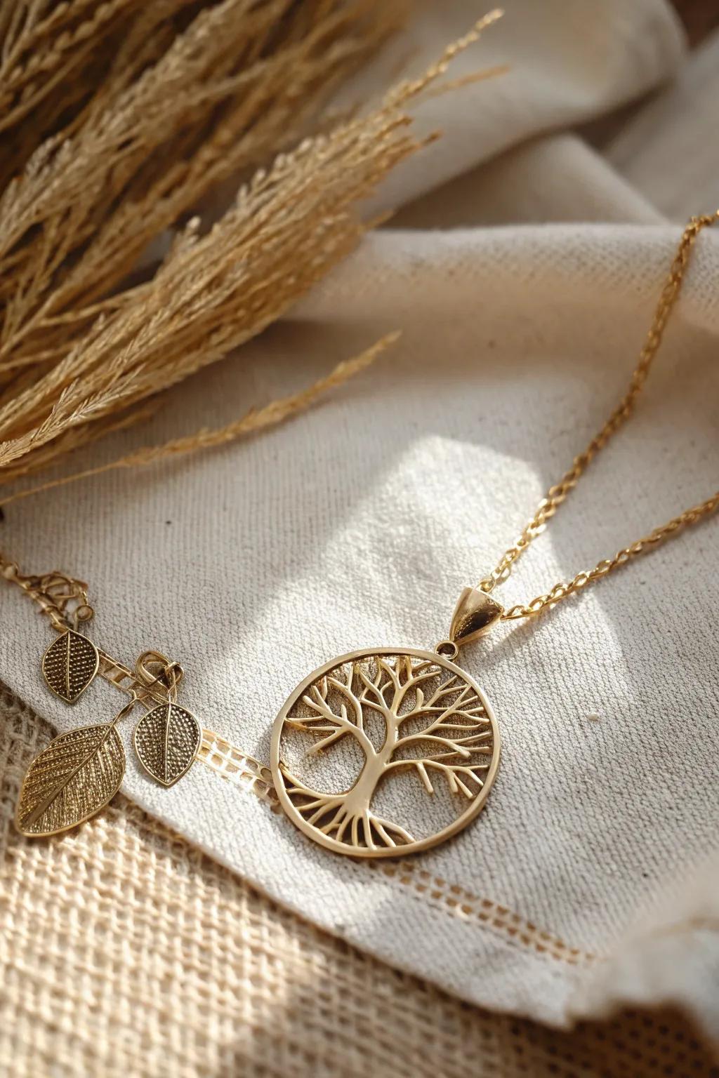 Honor your roots with a beautifully crafted family tree necklace.