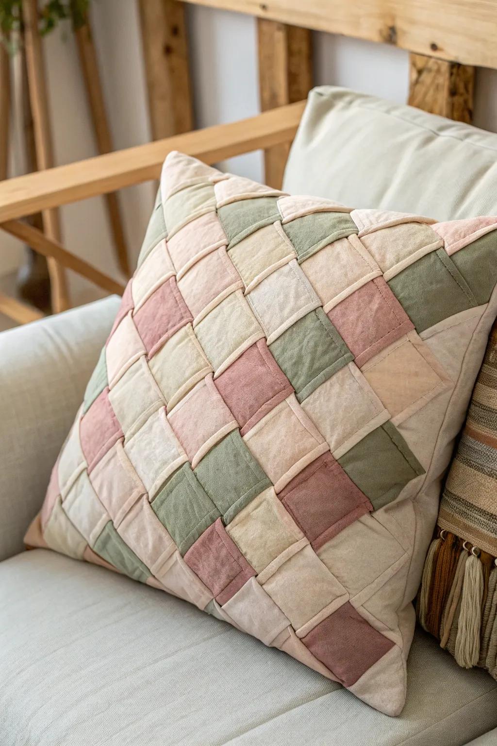 Revitalize your space sustainably with charming upcycled pillow cases that marry Scandinavian simplicity with a Boho flair.