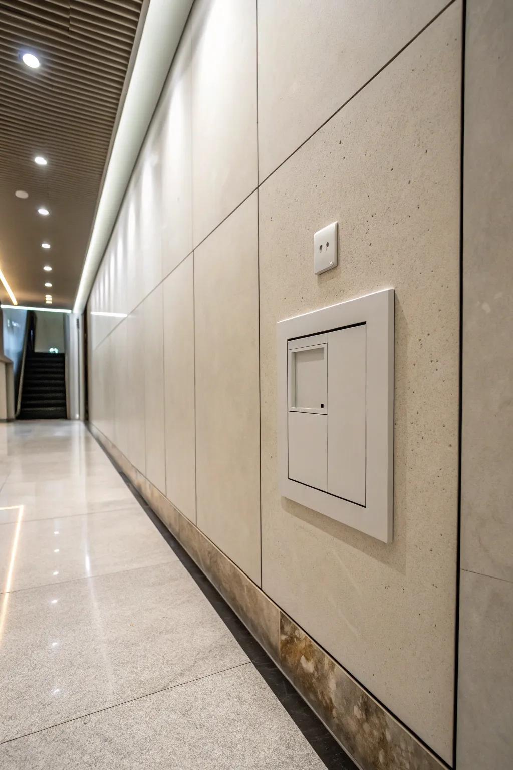 Flush inlay panels offer a sleek and unobtrusive solution.