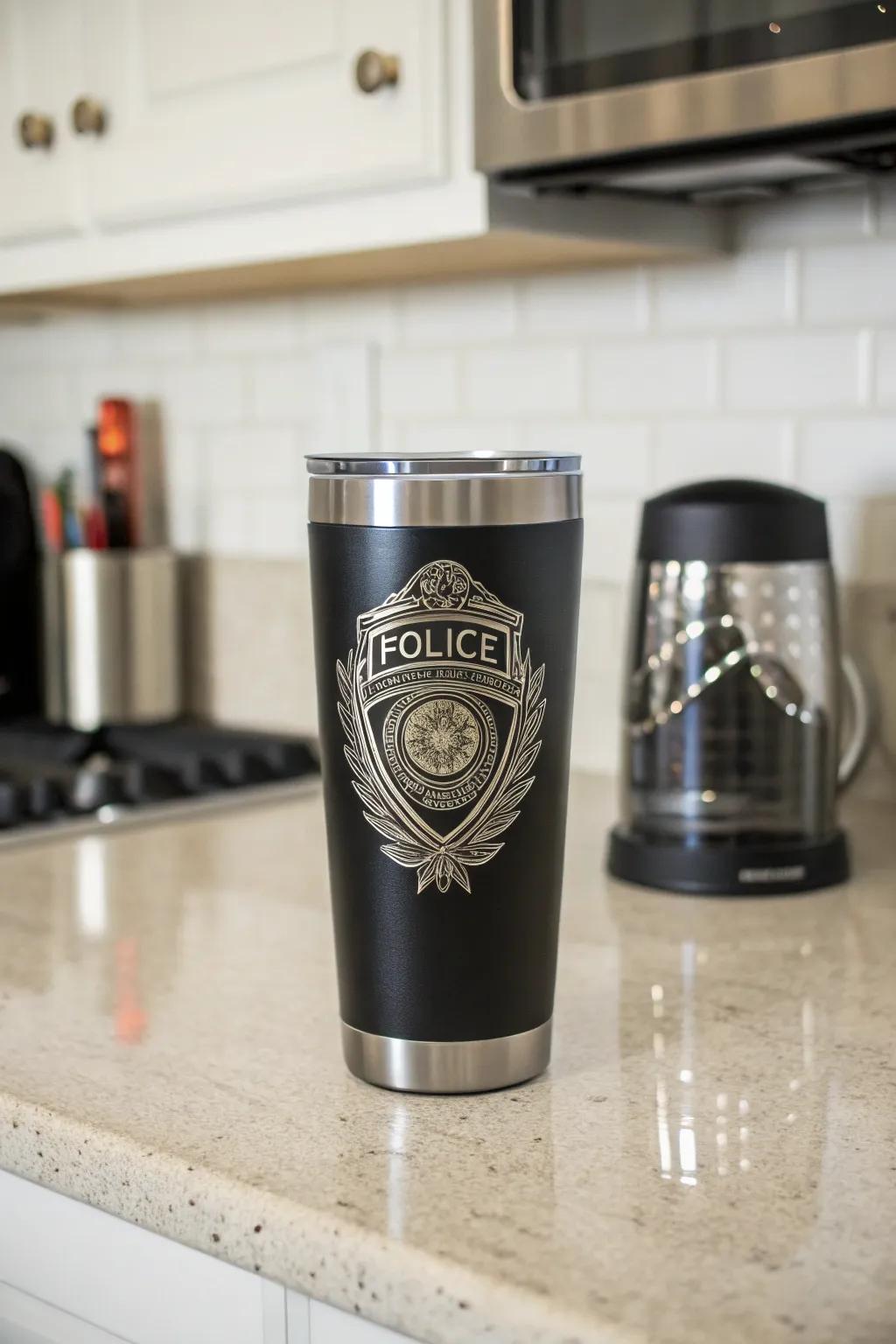 Keep their coffee hot with a personalized travel mug.