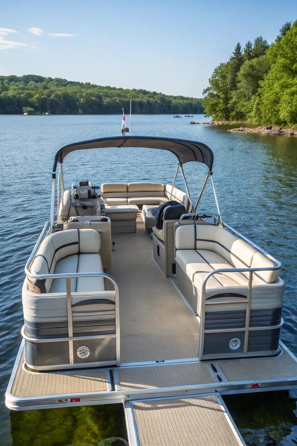 Flip-flop seats provide flexible seating options for all guests.