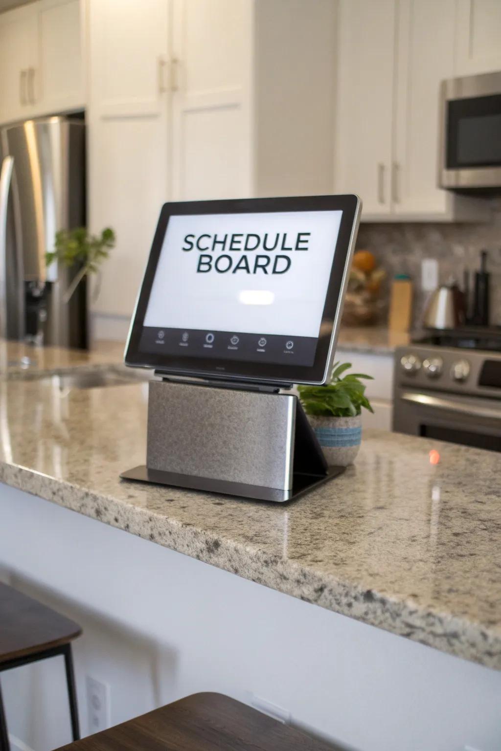 A compact digital board that merges technology with home design