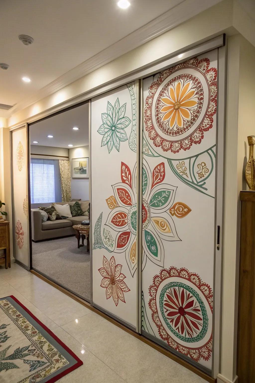 Artistic sliding doors turn ordinary into extraordinary.