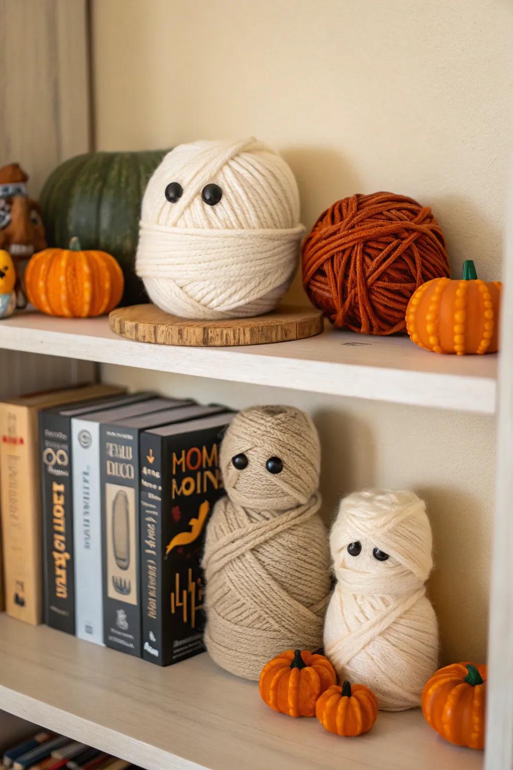 Yarn mummies are a fun and easy craft for all ages.