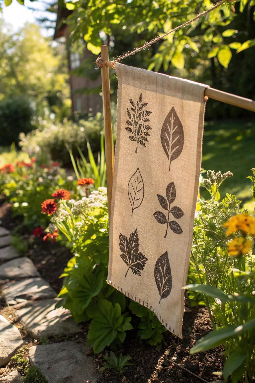 Bring the outdoors in with a nature-inspired team flag.