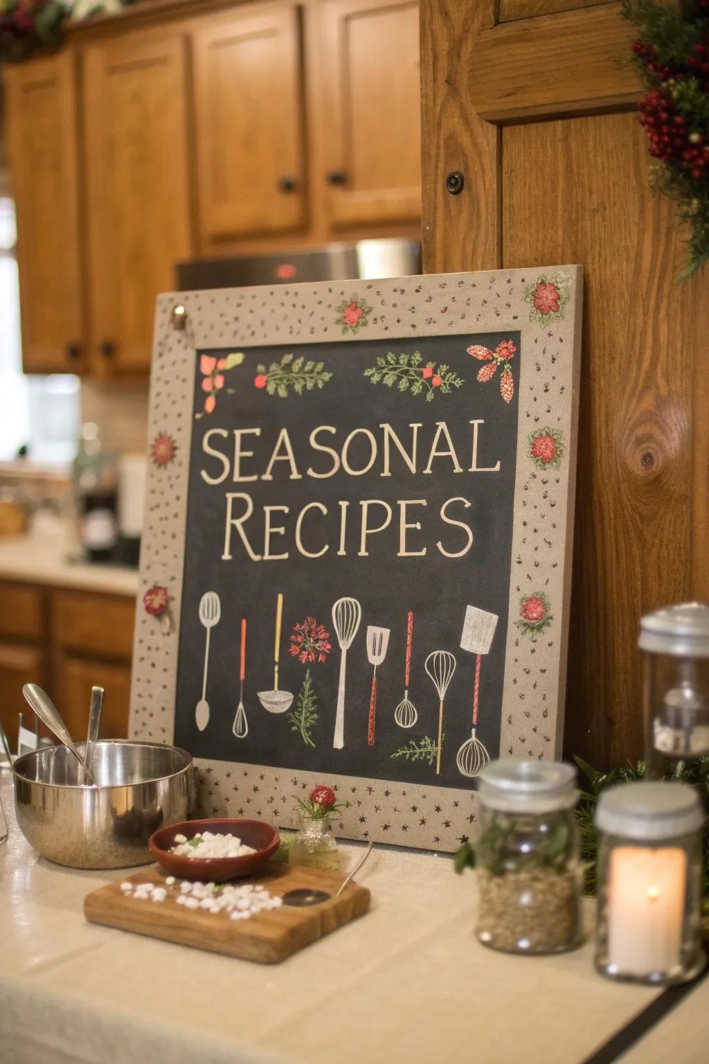 A Seasonal Recipe Board to inspire your Thanksgiving cooking.