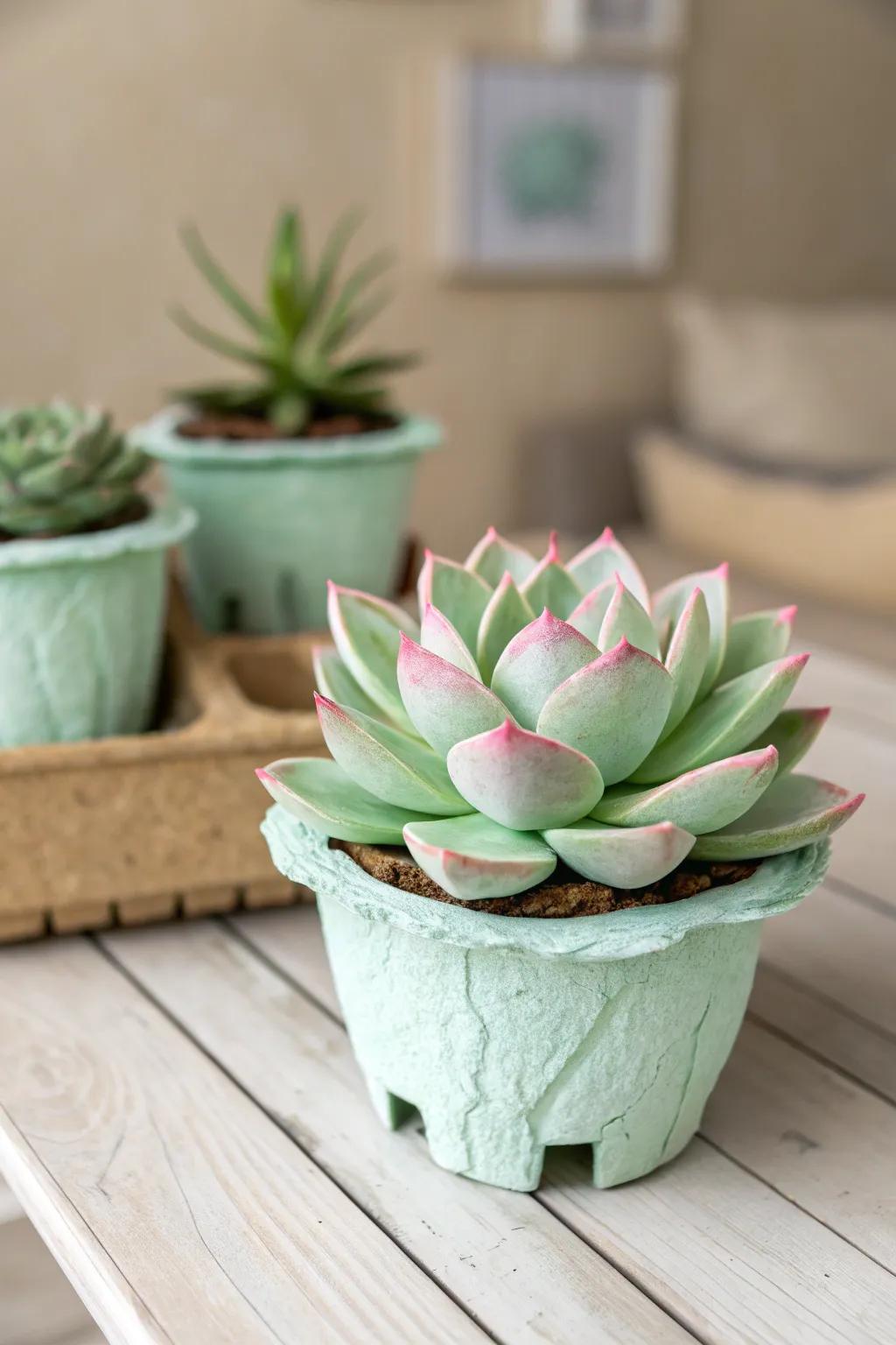 Transform trash into treasure with these charming egg carton succulents—perfectly crafted for a minimalist touch!